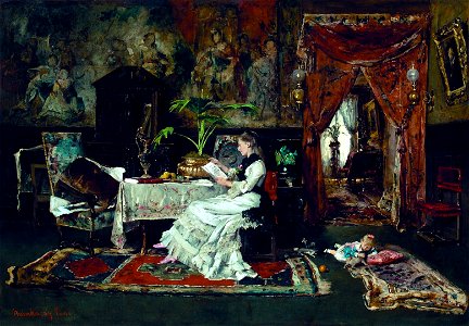 Munkácsy Párizsi szobabelső 1877