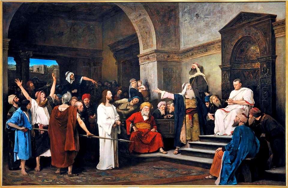 Munkacsy - Christ in front of Pilate