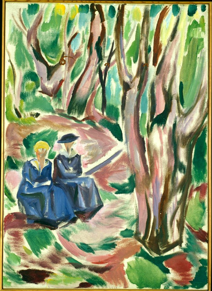 Edvard Munch - Two Women in the Woods at Ekely - MM.M.00487 - Munch Museum