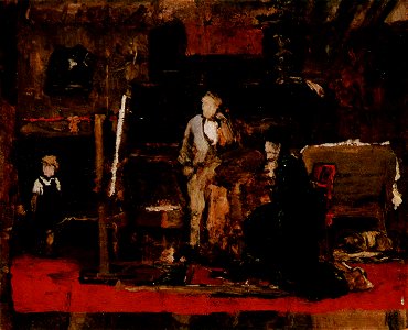 Munkácsy In the Studio c. 1876