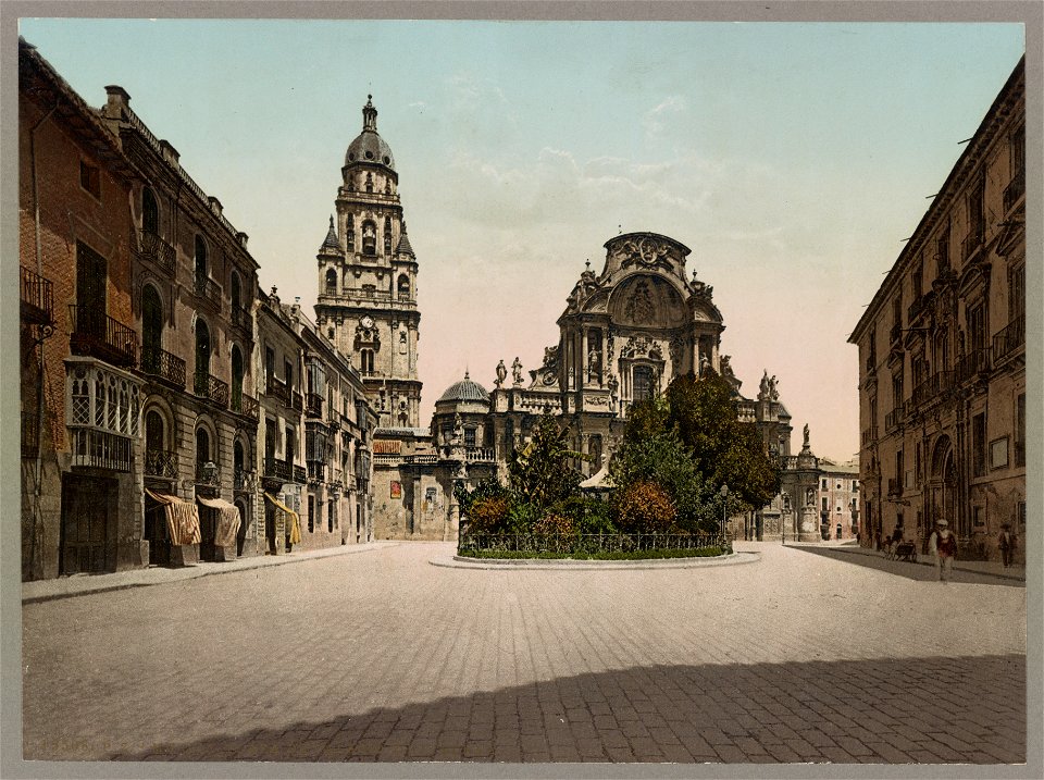 Murcia. Plaza de Palacio y Catedral LCCN2017660773