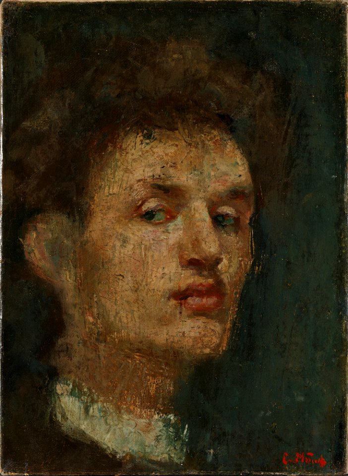 Edvard Munch - Self-portrait (1886)