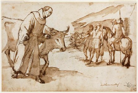Murillo - A Scene from the Life of Saint Francis Solano (recto), 20.811