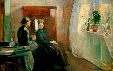 Edvard Munch - Spring (1889). Free illustration for personal and commercial use.