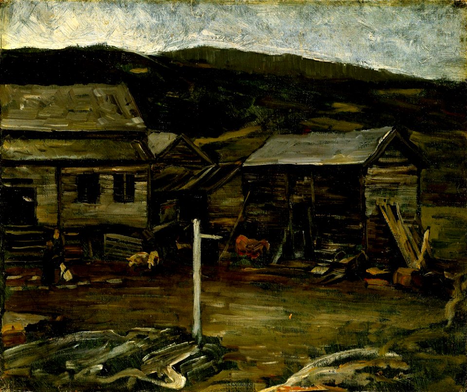 Gerhard Munthe - Autumn Evening at the Farm, Øylo - NG.M.00835 - National Museum of Art, Architecture and Design