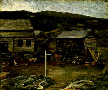 Gerhard Munthe - Autumn Evening at the Farm, Øylo - NG.M.00835 - National Museum of Art, Architecture and Design