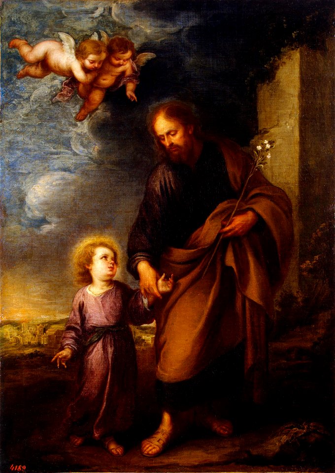 Murillo - St Joseph Leading the Christ Child, 1670s