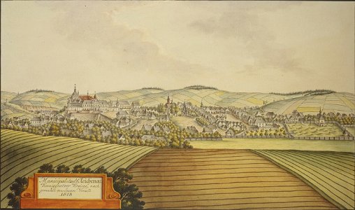 Municipalstadt Reichenau Koeniggraetzer Kreises, nachgemahlt von Joann Venuto 1818