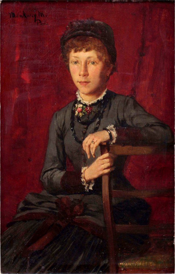 Munkácsy Mihály - 1875 körül - Egy előkelő fiatal lány portréja
