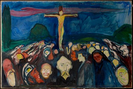 Edvard Munch - Golgotha - MM.M.00036 - Munch Museum. Free illustration for personal and commercial use.