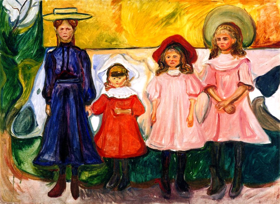 Edvard Munch - Four Girls in Åsgårdstrand