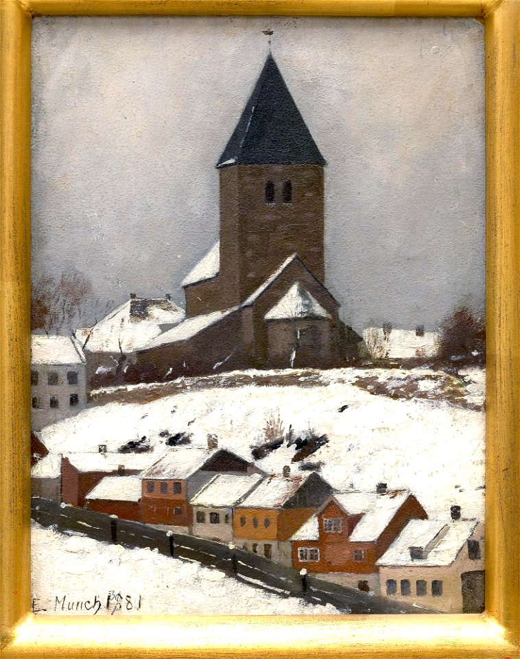 Edvard Munch - Gamle Aker Church - MM.M.01043 - Munch Museum