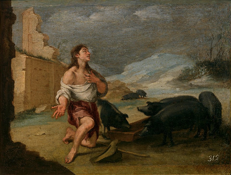 Bartolomé Murillo - El hijo pródigo abandonado