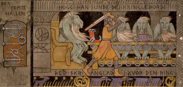 Gerhard Munthe - The fifth Hall - Google Art Project