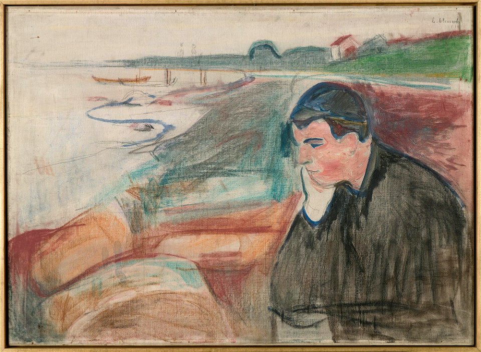 Edvard Munch - Evening. Melancholy - MM.M.00058 - Munch Museum