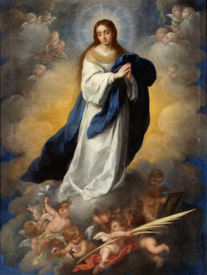 Bartolomé Esteban Murillo - La Inmaculada Concepción del espejo