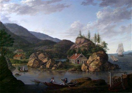 Jacob Munch - An Outhabour near Moss - NG.M.04205 - National Museum of Art, Architecture and Design