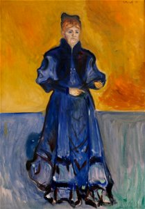 Edvard Munch Portrait of Mrs. Förster-Nietzsche Thielska 293