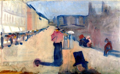 Edvard Munch - From Karl Johan