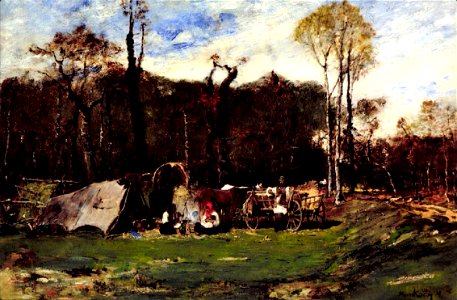 Munkácsy Mihály - 1873 - Cigánytábor