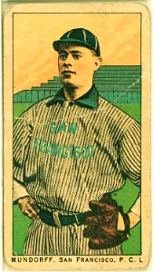 Mundorff, San Francisco Team, baseball card portrait LCCN2008677339