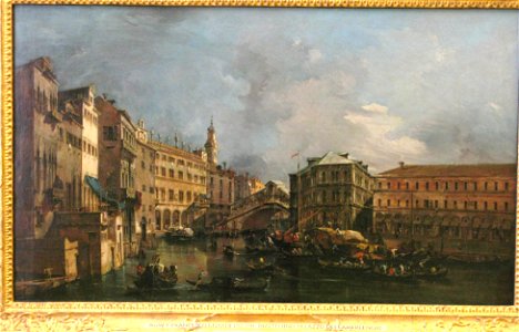 Munchen - Alte Pinakothek - Francesco Guardi (1712-1793) - Rialto und Palazzo dei Camerlenghi