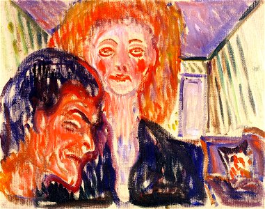 Edvard Munch - Hatred. Free illustration for personal and commercial use.