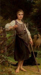 The Shepherdess by Émile Munier, 1888