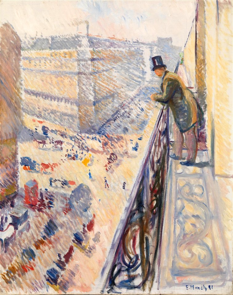 Edvard Munch - Rue Lafayette - NG.M.01725 - National Museum of Art, Architecture and Design