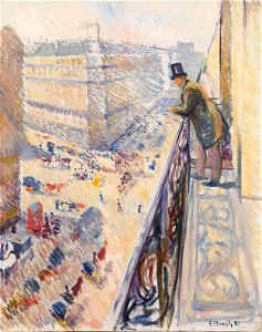 Edvard Munch - Rue Lafayette - NG.M.01725 - National Museum of Art, Architecture and Design. Free illustration for personal and commercial use.