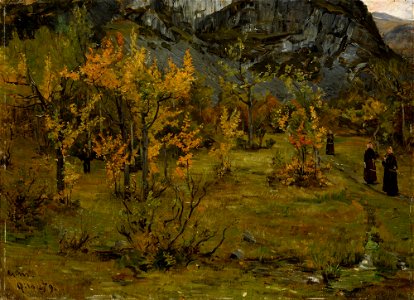 Gerhard Munthe - Autumn Landscape, Øylo - NG.M.00826 - National Museum of Art, Architecture and Design