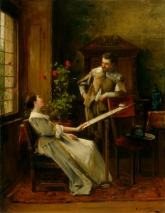 Munkácsy Mihály - 1880 - Udvarlás