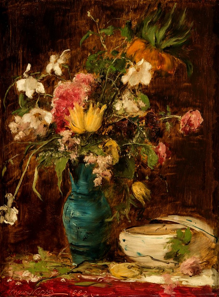 Munkácsy Mihály - 1882 - Virágcsendélet tállal