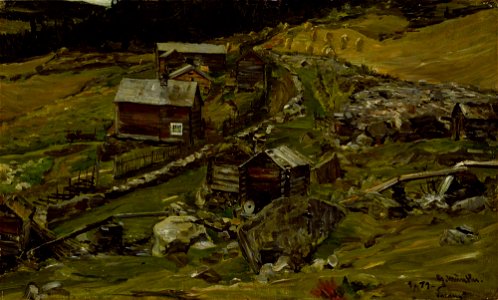 Gerhard Munthe - Farm in Valdres - NG.M.00827 - National Museum of Art, Architecture and Design