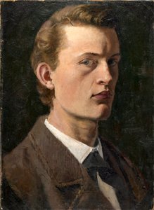 Edvard Munch - Self-Portrait - Google Art Project (533070). Free illustration for personal and commercial use.