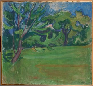 Edvard Munch - Landscape - 448. Free illustration for personal and commercial use.