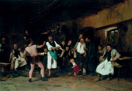 Munkácsy A falu hőse 1882