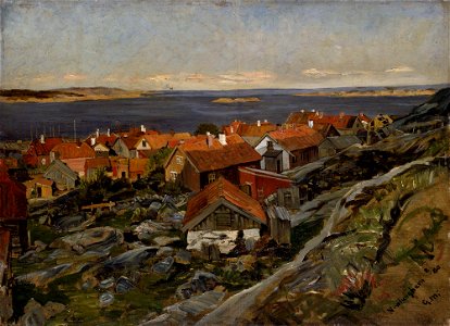 Gerhard Munthe - View of Nevlunghavn - NG.M.00341 - National Museum of Art, Architecture and Design