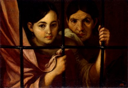 Murillo, follower of - Two Women by the Window, ГЭ-338