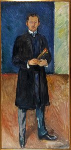 Edvard Munch - Self-Portrait with Brushes - MM.M.00751 - Munch Museum