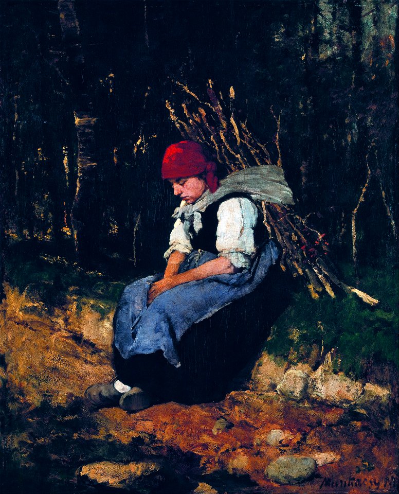 Munkácsy, Mihály - Woman Carrying Faggot - Google Art Project