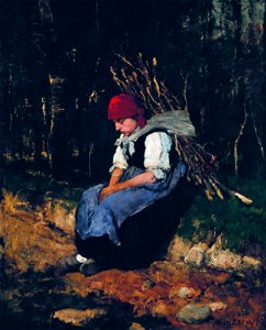 Munkácsy, Mihály - Woman Carrying Faggot - Google Art Project