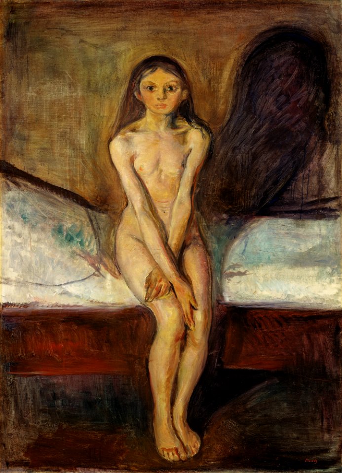 Puberty (1894-95) by Edvard Munch