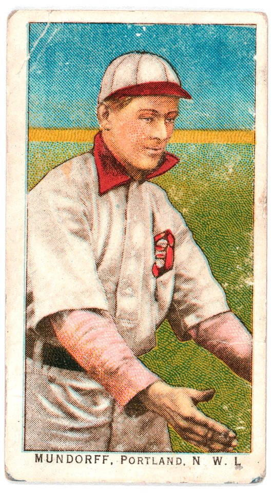 Mundoref, Portland Team, baseball card portrait LCCN2007685552