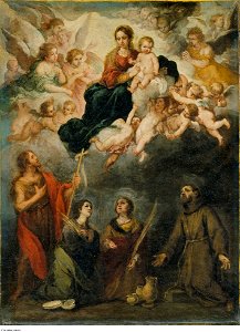Murillo - The Virgin and Child with Saints, c. 1665-1670
