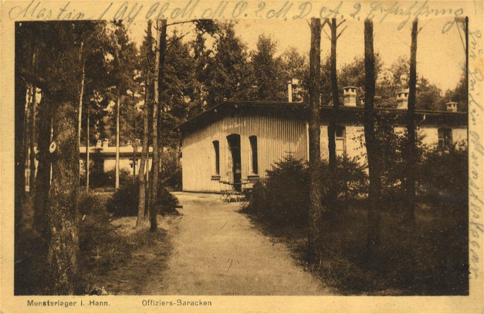 Munster (Örtze), Niedersachsen - Truppenübungsplatz, Offiziersbaracken (Zeno Ansichtskarten)