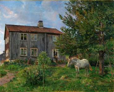 Gerhard Munthe - At the Farm, Ulvin - NG.M.00825 - National Museum of Art, Architecture and Design