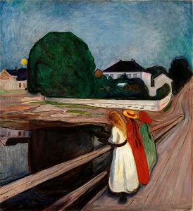 Edvard Munch - The Girls on the Bridge - NG.M.00844 - National Museum of Art, Architecture and Design