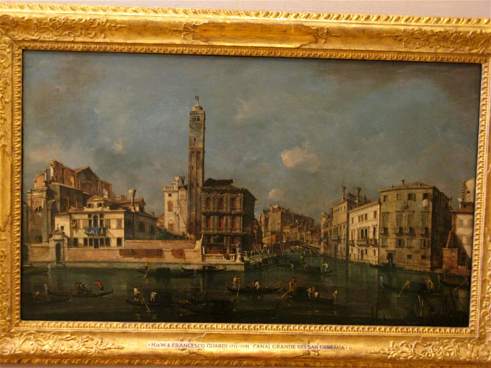 Munchen - Alte Pinakothek - Francesco Guardi (1712-1793) - Canal Grande Bei San Geremia