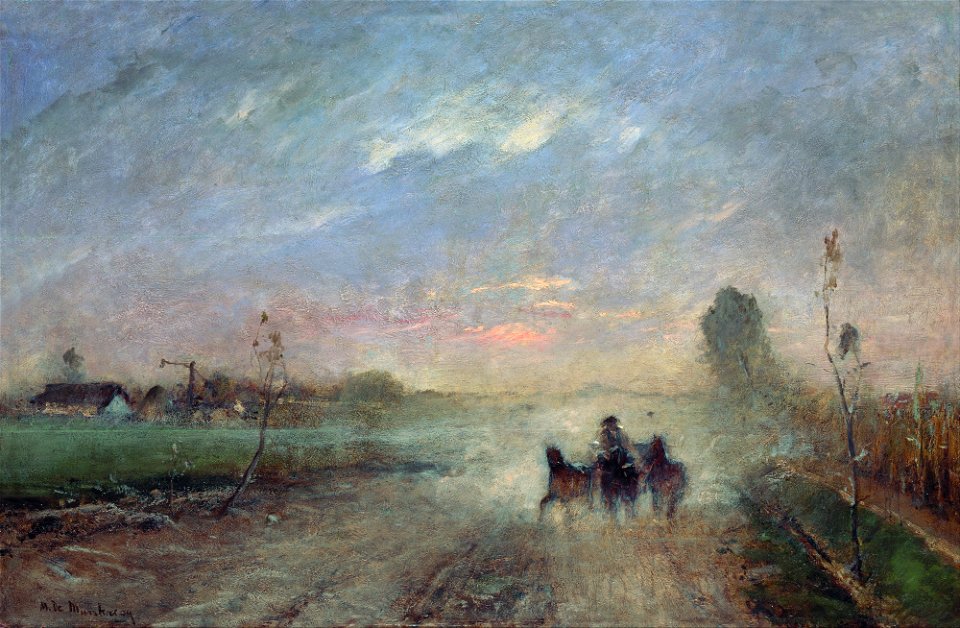 Munkácsy, Mihály - Dusty Road II - Google Art Project